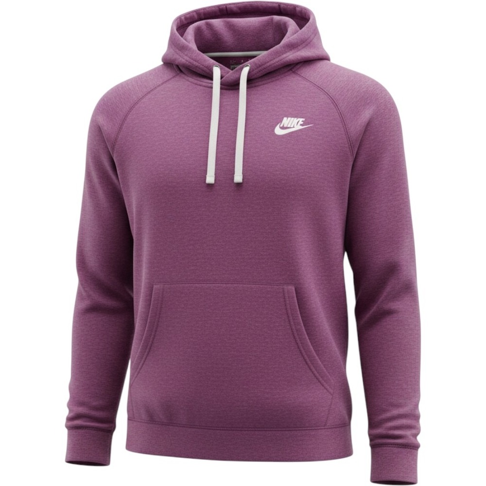 Nike Gym Vintage Hoodie Womens Medium Burgundy Purple Funnel Neck Pullover